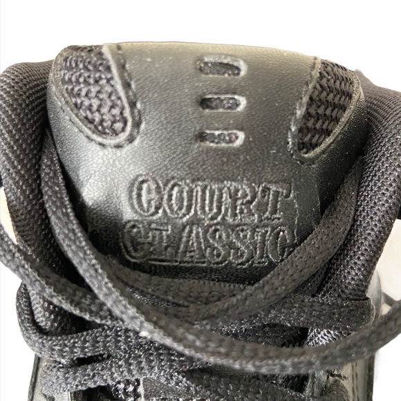 Spring Mens Court Classic Lace Tie Black Running Shoes 8.5 - Picture 9 of 10